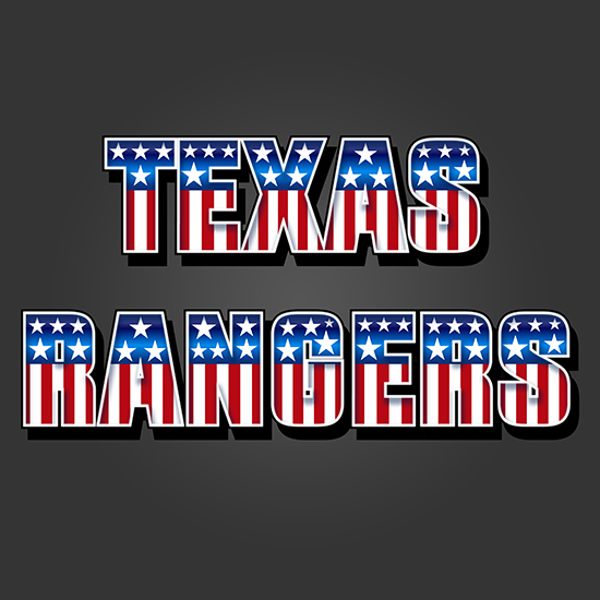 Texas Rangers American Captain Logo iron on paper